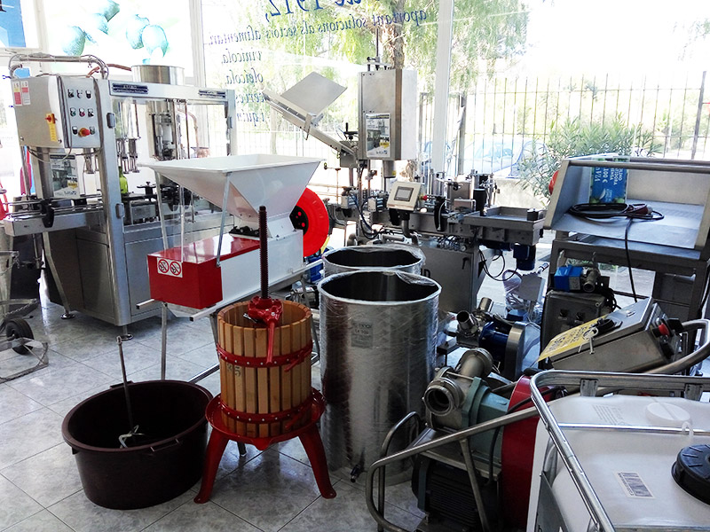 maquinaria para elaboración vino, aceite, cerveza y cava para pequeños productores que se inician en el sector